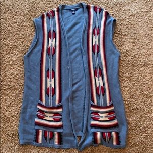 Chaps sleeveless cardigan